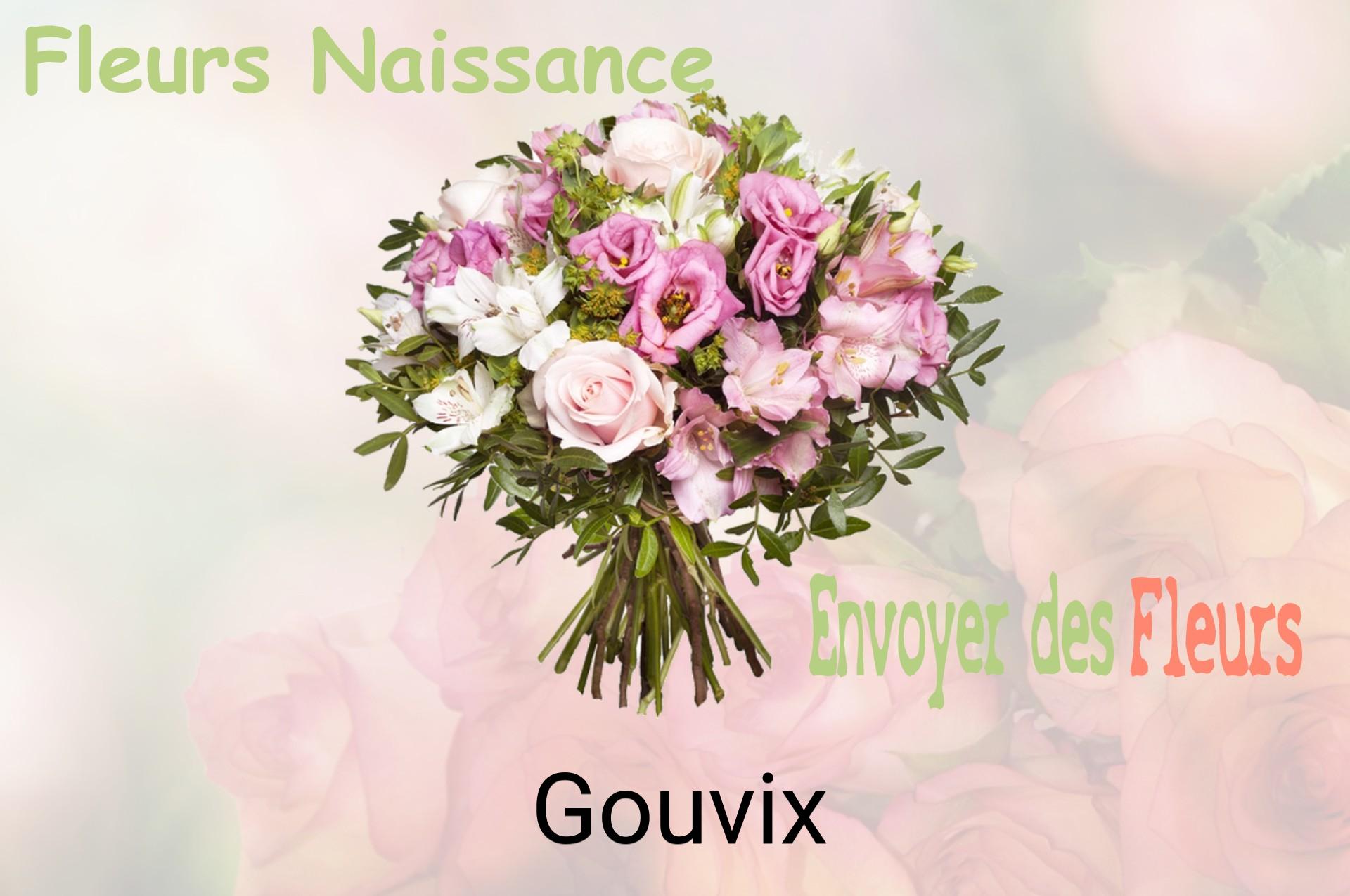 Bouquet de fleurs de naissance livré à Gouvix